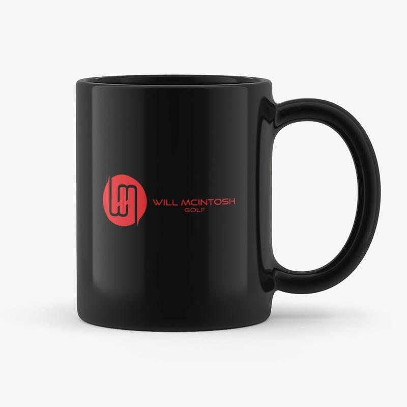 Classic Black Mug with Red Logo